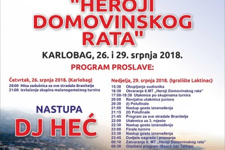 6.Malonogometni turnir Heroji Domovinskog Rata“: Heroji Ulice iz Gospića kreću u obranu naslova!