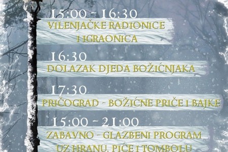 NE PROPUSTITE: u subotu 7.prosinca otvorenje bajkovite božićne čarolije na Grabovači