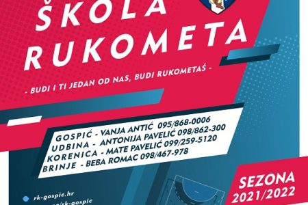 Rukometni klub Gospić upisuje nove članove