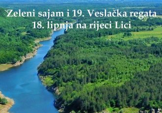 U Perušiću, na obalama rijeke Like, 18.lipnja održava se Zeleni sajam i veslačka regata