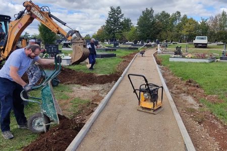 Državnim sufinanciranjem rekonstruira  se groblje u Lovincu