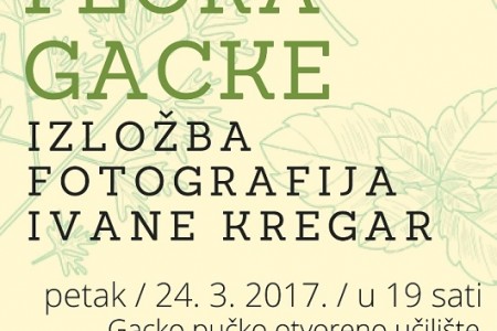 U petak u Otočcu otvorenje izložbe Flora Gacke