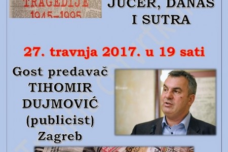 Tihomir Dujmović u Ličkom Osiku govori o tragedijama hrvatskih novinara