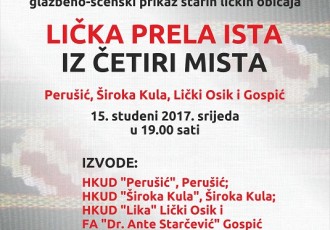 Lička prela ista iz četiri mista