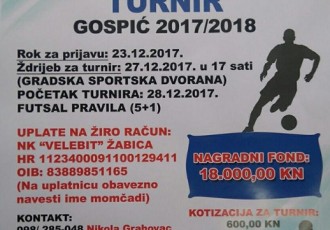 Prijavite svoje ekipe na Zimski malonogometni turnir 2017./2018.!