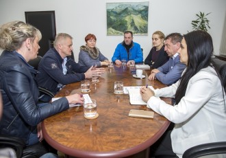 Predstavnici braniteljske zadruge “Zelena dolina” na prijemu kod župana Milinovića