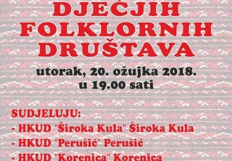 U utorak u Gospiću susret mladih folkloraša