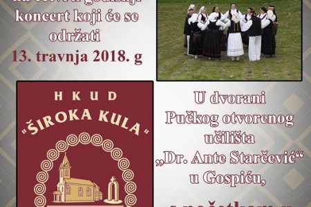 Neka vam petak 13.bude sretan uz koncert HKUD-a Široka Kula!!!