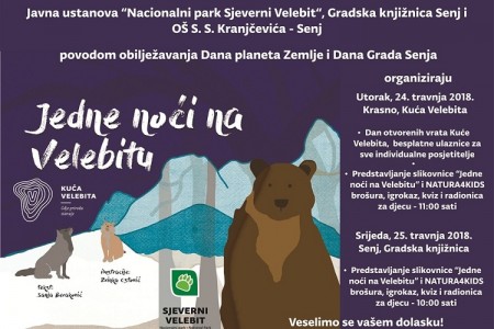 Sutra u Krasnu, a u srijedu u Senju predstavljanje slikovnice “Jedne noći na Velebitu”!