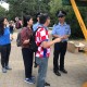 Kineski policajci zajedno s hrvatskim kolegicama na info punktu u NP Plitvička Jezera