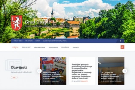 Grad Gospić ima novu web stranicu, aktivan je na Facebooku, a ima i svoj hashtag