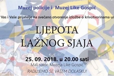 U utorak u Gospiću otvaranje izložbe krivotvorenih umjetnina “Ljepota lažnog sjaja”!