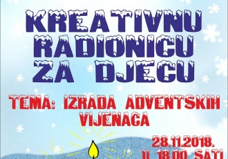 Večeras u Samostalnoj narodnoj knjižnici kreativna radionica izrade adventskih vijenaca