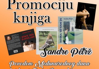 U sklopu aktivizma protiv nasilja nad ženama,  u Gospiću predstavljanje knjiga spisateljice Sandre Petrž