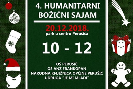 U četvrtak dođite na humanitarni Božićni sajam u Perušiću!!!