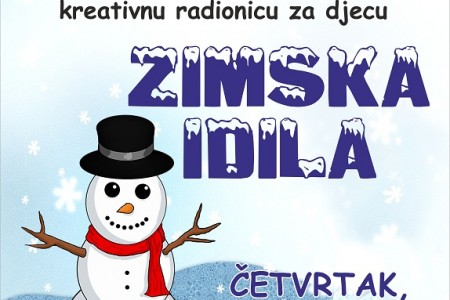 U četvrtak 13.prosinca u gospićkoj knjižnici radionica za djecu “Zimska idila”!