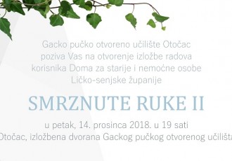 Večeras u Otočcu otvaranje izložbe radova korisnika Doma za starije i nemoćne osobe