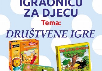 Danas u 18 sati u Samostalnoj knjižnici Gospić radionica za djecu “Društvene igre”!