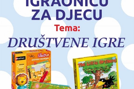 Danas u 18 sati u Samostalnoj knjižnici Gospić radionica za djecu “Društvene igre”!