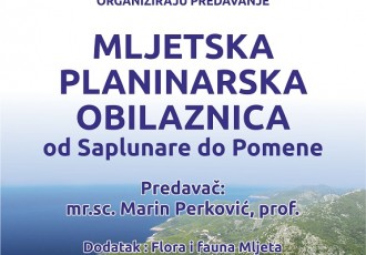 Večeras u gospićkoj knjižnici zanimljivo predavanje o planinarenju, flori i fauni Mljeta