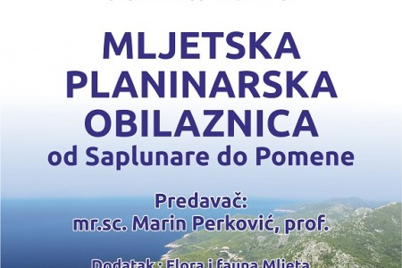 Večeras u gospićkoj knjižnici zanimljivo predavanje o planinarenju, flori i fauni Mljeta