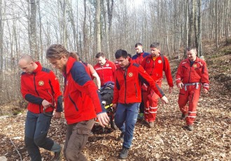 Brzom akcijom spašavatelja spašen drvosječa u šumskom predjelu Švice