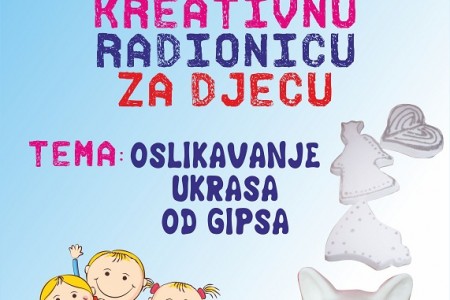 Danas u gospićkoj knjižnici radionica za djecu oslikavanje ukrasa od gipsa