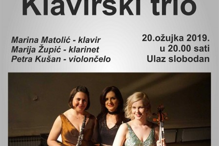 Klavirski trio u srijedu nastupa u Gospiću