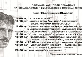 U srijedu 10.srpnja MC Nikole Tesle organizira obilježavanje 163 godine od Teslina rođenja