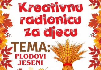 Večeras u gospićkoj knjižnici radionica za djecu “Plodovi jeseni”