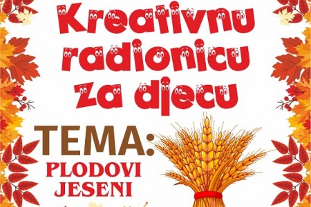 Večeras u gospićkoj knjižnici radionica za djecu “Plodovi jeseni”