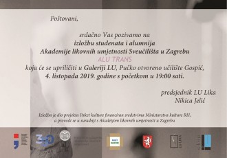 U Gospiću od petka gostuje izložba studenata i alumnija zagrebačke Akademije likovnih umjetnosti