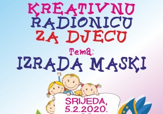 Večeras u 18 sati u gospićkoj knjižnici radionica za djecu  “Izrada maski”