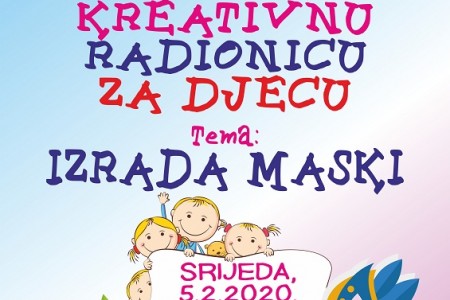 Večeras u 18 sati u gospićkoj knjižnici radionica za djecu  “Izrada maski”