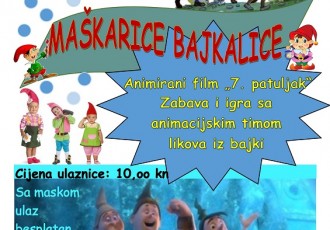 Ne propustite “Maškarice bajkalice” u subotu u kinu Korzo