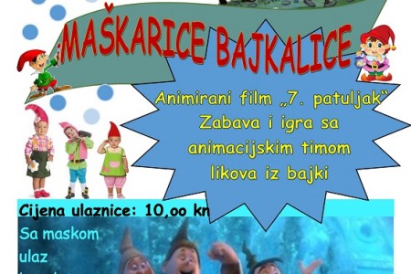 Ne propustite “Maškarice bajkalice” u subotu u kinu Korzo