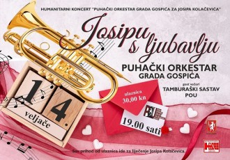 Ne propustite humanitarni koncert: Puhački orkestar Gospić za Josipa Kolačevića!!!