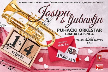 Ne propustite humanitarni koncert: Puhački orkestar Gospić za Josipa Kolačevića!!!