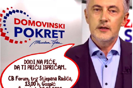 Odgođen dolazak Miroslava Škore u Gospić, izborna borba nastavlja se na društvenim mrežama