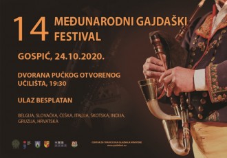 U Gospiću u subotu 24.listopada od 19:30 sati 14.međunarodni gajdaški festival