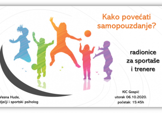 Kako povećati samopouzdanje?- radionice za trenere i sportaše