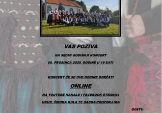 NE PROPUSTITE:online godišnji koncert HKUD-a Široka Kula