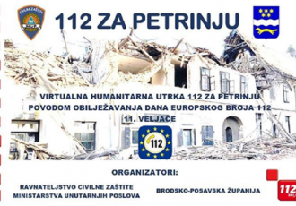 Povodom Dana broja 112 održat će se virtualna humanitarna utrka “112 za Petrinju”
