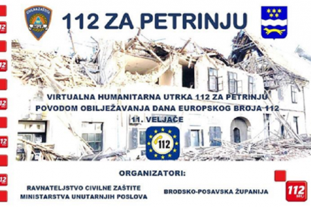 Povodom Dana broja 112 održat će se virtualna humanitarna utrka “112 za Petrinju”