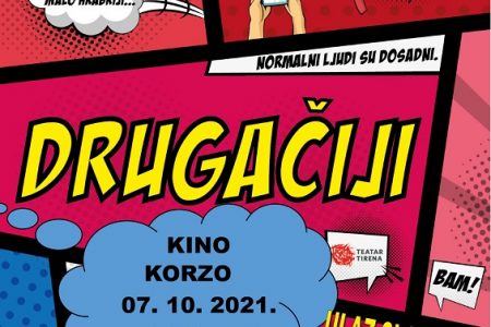 Večeras u 18 sati u kinu Korzo pogledajte predstavu za tinejdžere  “Drugačiji”