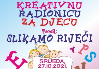 Kreativna radionica “Slikajmo riječima” u srijedu u gospićkoj knjižnici