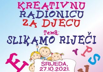 Kreativna radionica “Slikajmo riječima” u srijedu u gospićkoj knjižnici