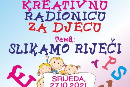 Kreativna radionica “Slikajmo riječima” u srijedu u gospićkoj knjižnici