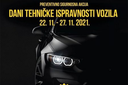 Sljedeći tjedan provodi se preventivno-sigurnosna akcija “Dani tehničke ispravnosti vozila”