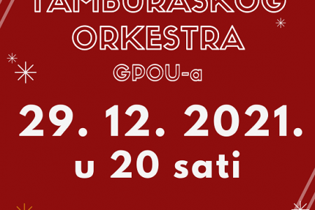 U srijedu nepropustite tradicionalni novogodišnji koncert Tamburaškog orkestra Gackog pučkog otvorenog učilišta